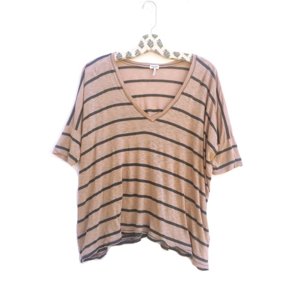 Striped Splendid V-neck