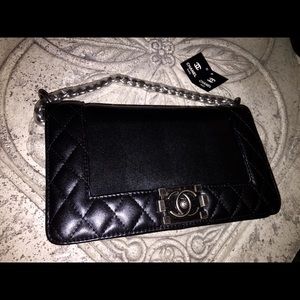 Chanel LeBoy Leather Handbag Medium