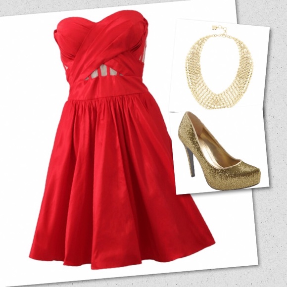 BCBGeneration Parade Gold Candie Glitter Pumps sz8