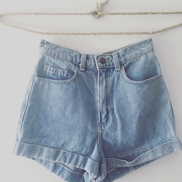 American apparel high waisted shorts
