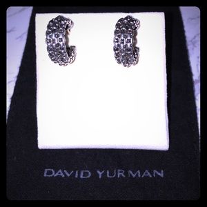 David Yurman Triple Row Box Chain Hoops