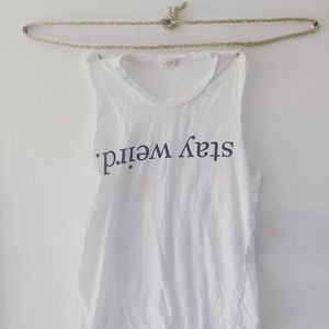 Brandy Melville stay weird top