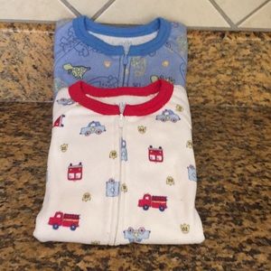 2 pajama sleepers by carters, size 3t