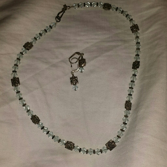 Swarovski Crystal aquamarine set
