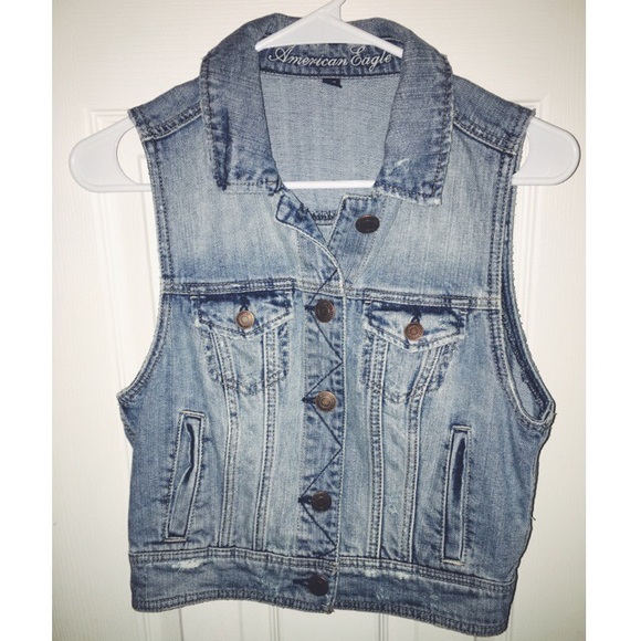 American Eagle Denim Vest