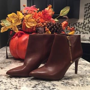 Jessica Simpson Brown Leather Booties