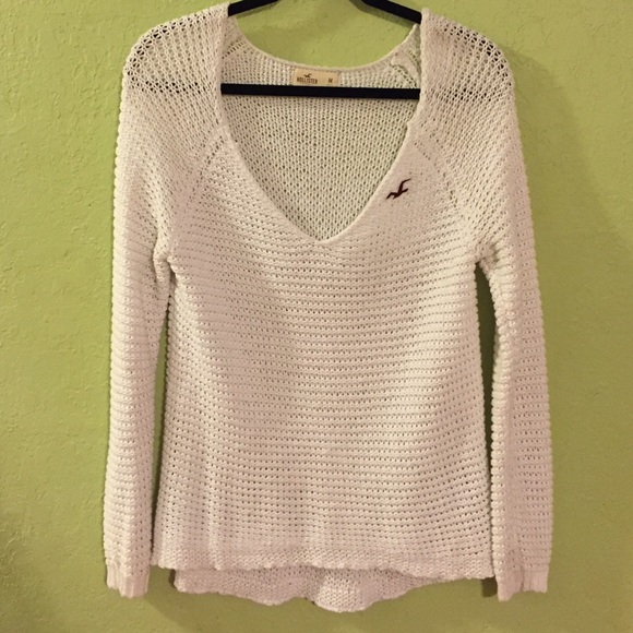 White loose Knit Cardigan