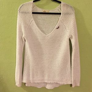 White loose Knit Cardigan