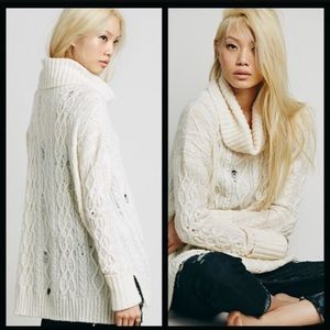 Free People Cable sweater