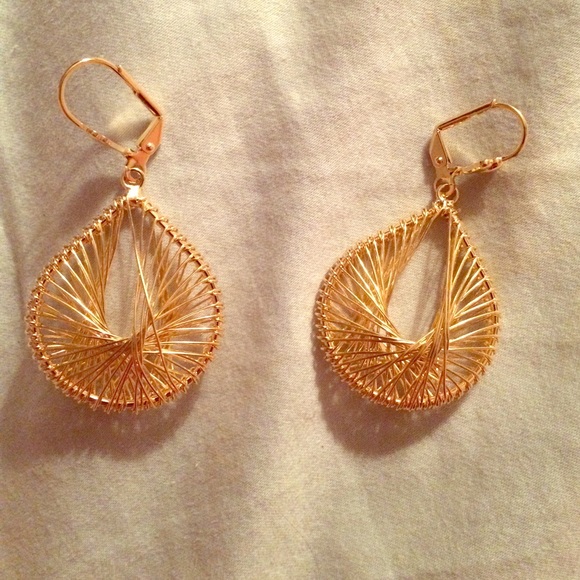 Gold hoop Earrings 18k Gold-plated