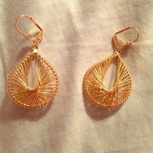 Gold hoop Earrings 18k Gold-plated