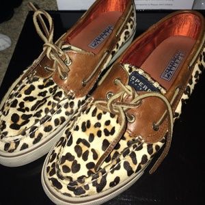 Leopard Fur Sperry's