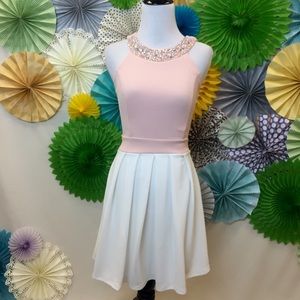 Francesca's Embellished Halter Dress