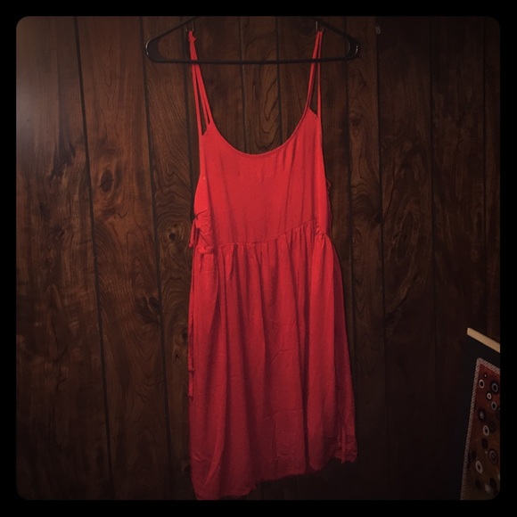 Mini red dress
