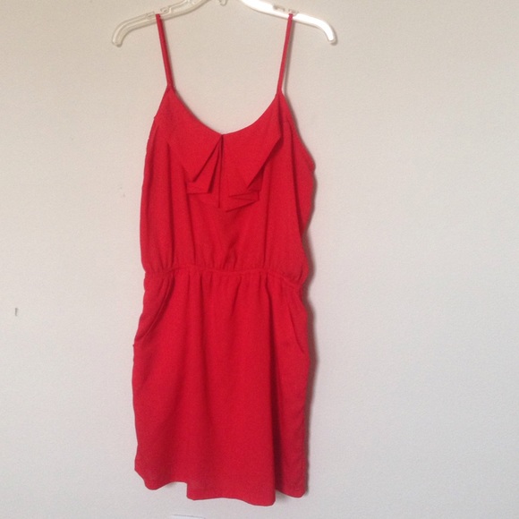 Red Dress with pockets