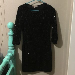 Sequins black dress