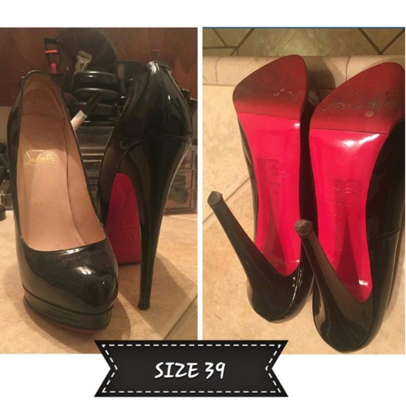 Black Louboutin pumps