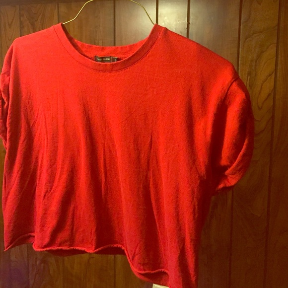 Red crop top