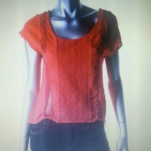 SALE!!! Eyeshadow NWT Red Aztec Tuxedo Back Shirt