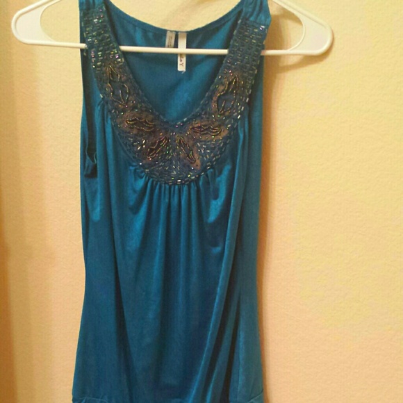 Pretty blue tank top