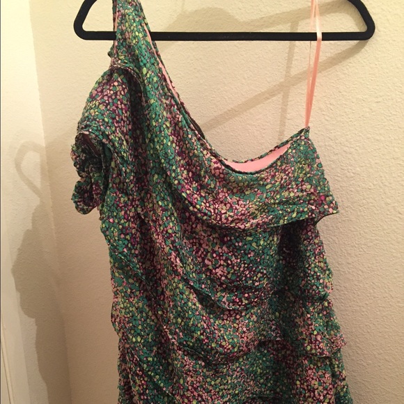 BCBG shoulder off shirt