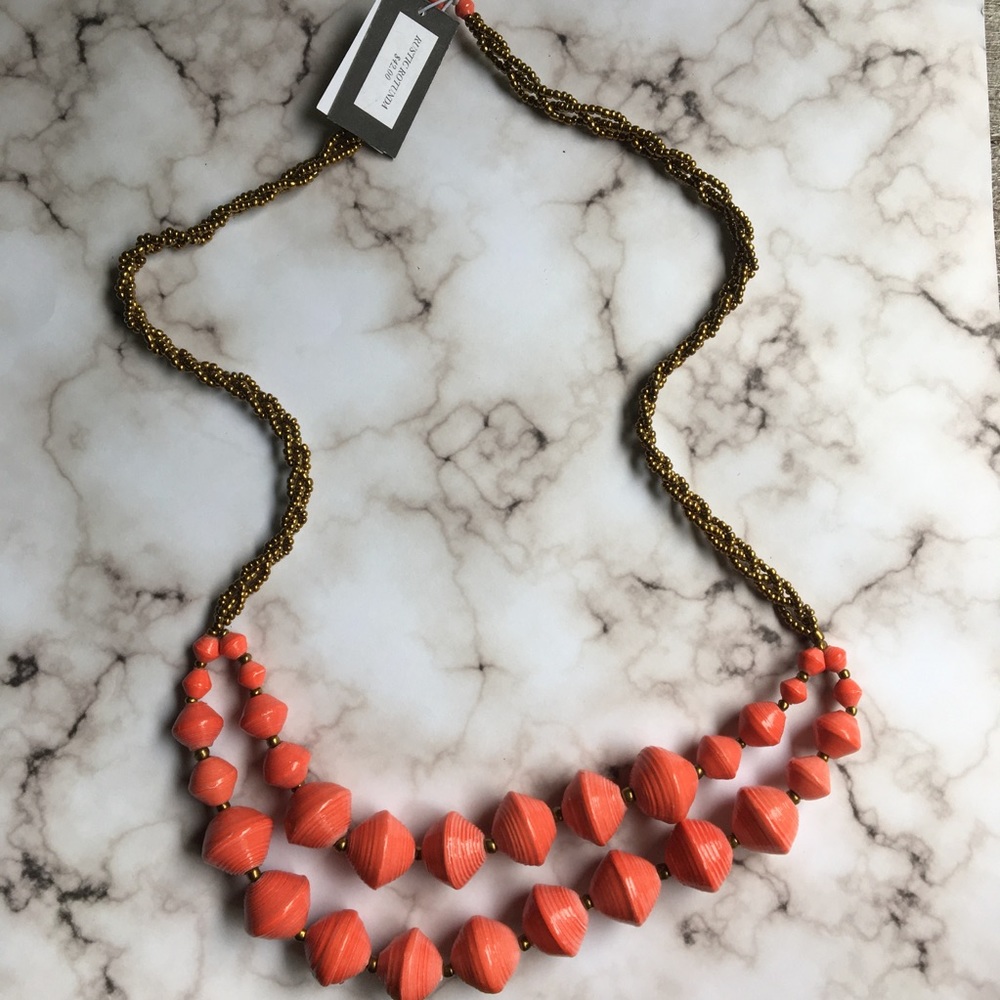 31Bits Beaded Red Necklace | Rustic Rotunda