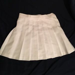 American Apparel white tennis skirt