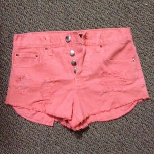 Salmon colored shorts