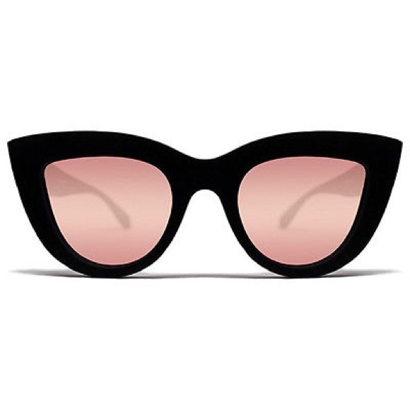 Quay Australia Accessories - Quay Kitti sunglasses - Black/pink mirror