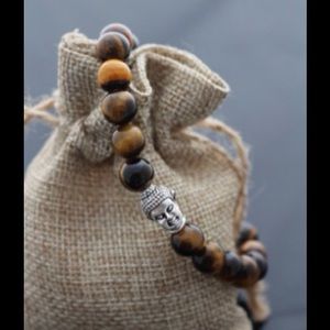 Genuine Tiger Eye Protection Buddha bracelet