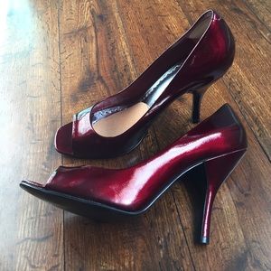 Red Wine/ Burgundy BCBG heels Size 10