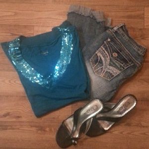 CLEARANCE!!! Hydraulic Capri Cropped Denim