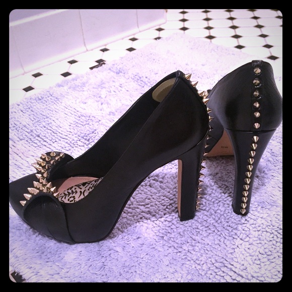 Vince Camuto Black Spike Heels