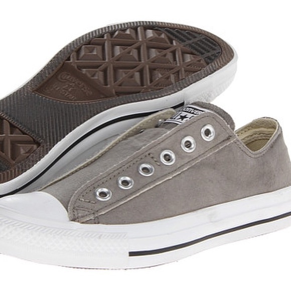 🚫SOLD🚫 NEW Converse Gray Slip Ons