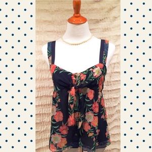 Elie Tahari 100% Silk Marissa Floral Top Sz Sm