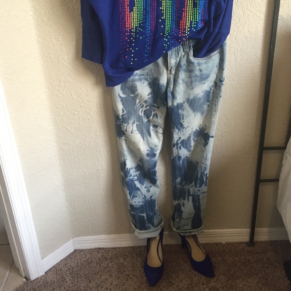 Bleached jeans