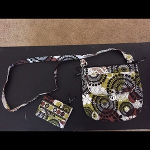 Vera Bradley Cross Body Purse with matching wallet