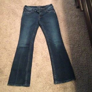 Silver boot cut jeans
