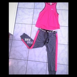 PINK gym set 💕🎀💪🏾              Make A Offer