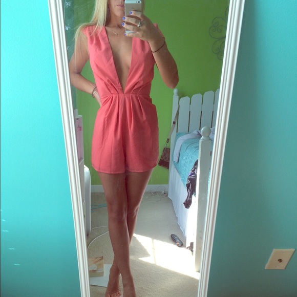 NEW deep plunge romper