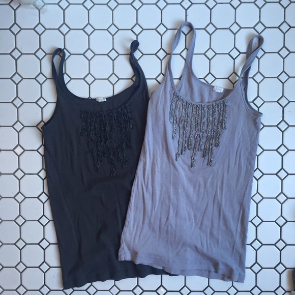 Bundle of two JCrew layering tanks.