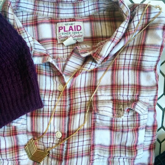 Old Navy long sleeve plaid flannel.