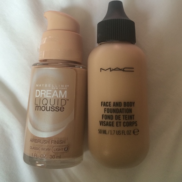 MAC & Maybelline foundation