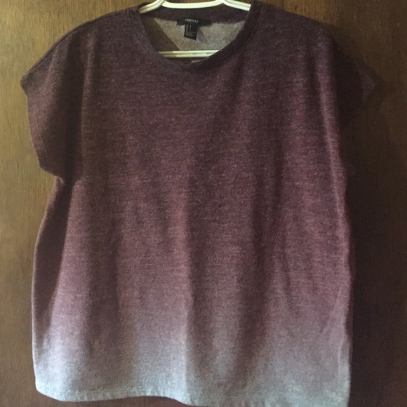 Maroon ombrè sweater top