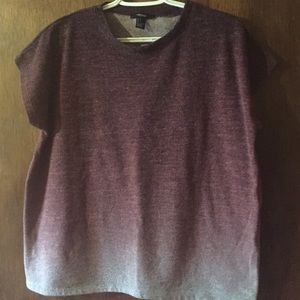 Maroon ombrè sweater top
