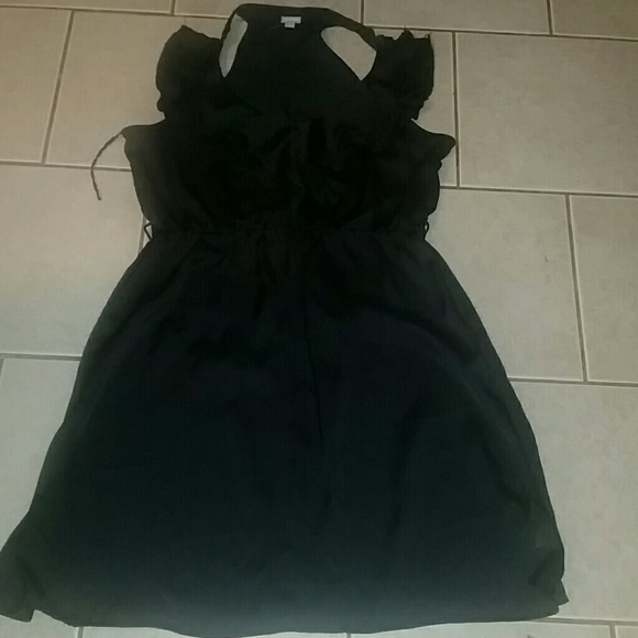 Black silky dress - Picture 1 of 3