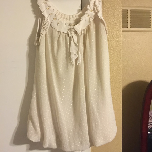 Cream/off white bubble shirt