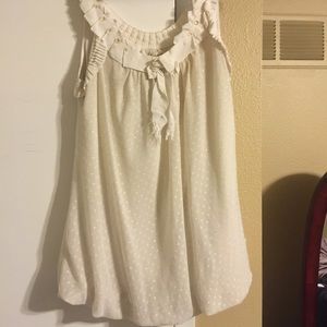 Cream/off white bubble shirt