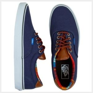 NEW Navy Multi Striped Vans