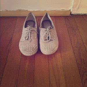 Crystal tie up flats